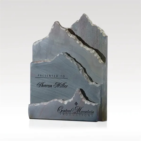 Award that features four thick layers of multicolored slate for an... from ASI 93986 Visions/Awardcraft / Visions Awards