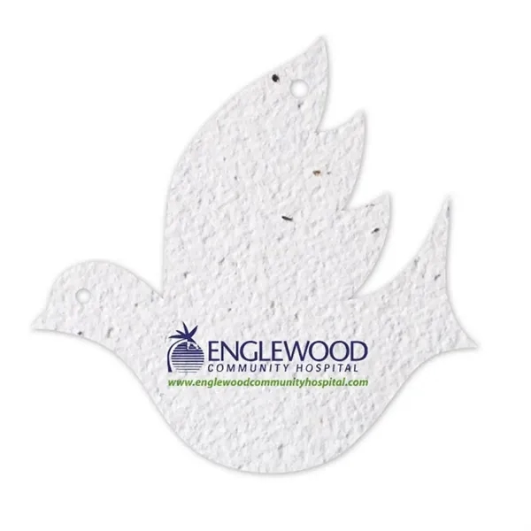 Seed Paper Shape Card, Dove.... from ASI 40646 Bloomin Promotions / Bloomin' Promotions™