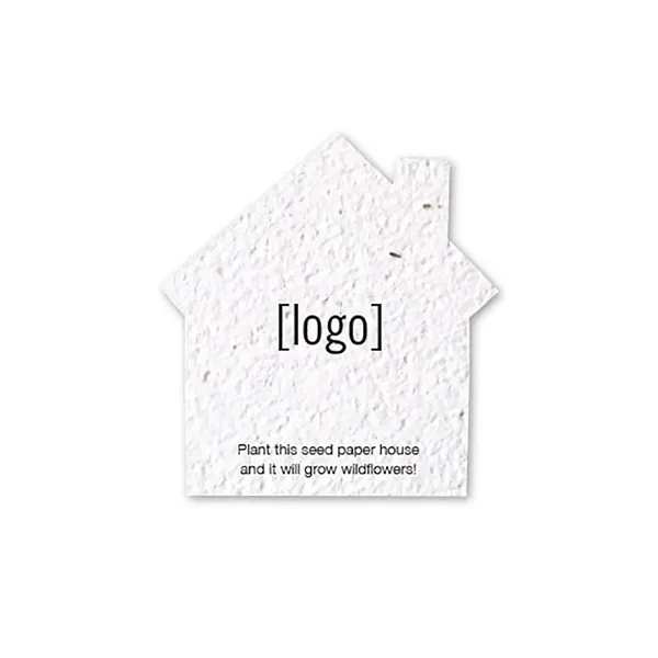 Seed Paper Shape Card, House... from ASI 40646 Bloomin Promotions / Bloomin' Promotions™