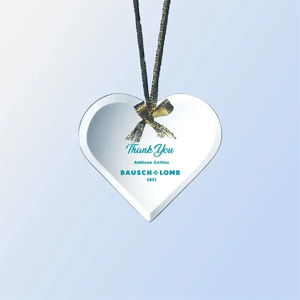 Jade Glass Heart Ornament... from ASI 31517 Admart Products / Admart Line