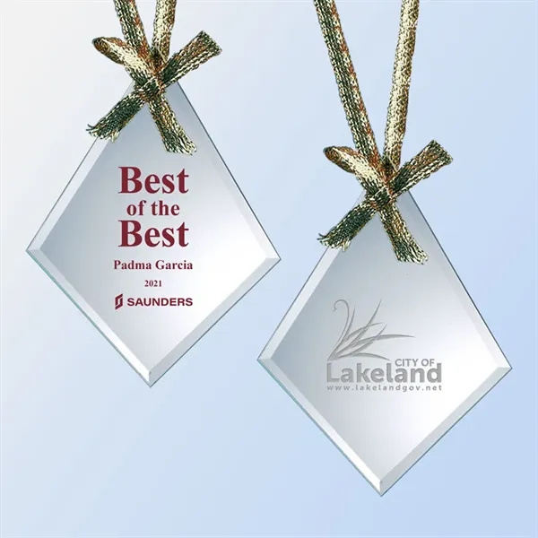 Jade Glass Diamond Ornament... from ASI 31517 Admart Products / Admart Line