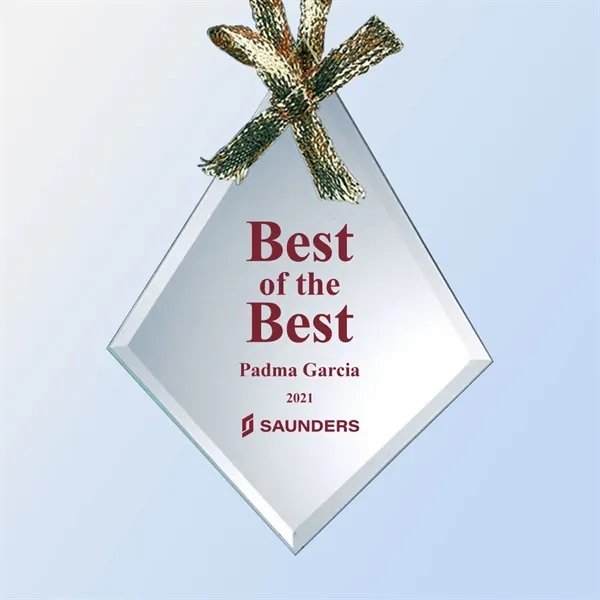 Jade Glass Diamond Ornament... from ASI 31517 Admart Products / Admart Line