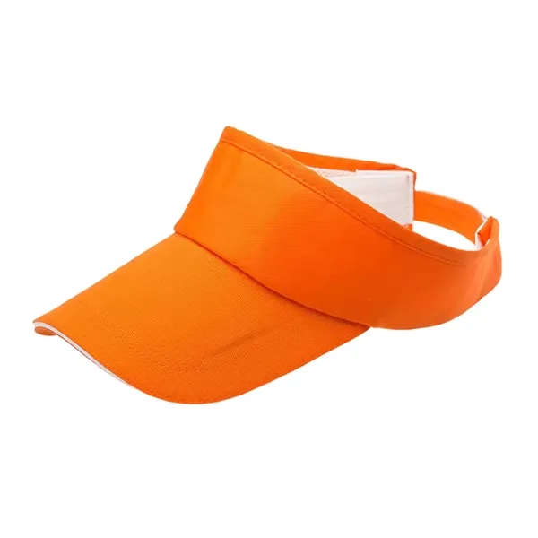 Adjustable cotton sun visor cap with 1 color silkscreen on 1... from ASI 37218 Athena Promo (tm)