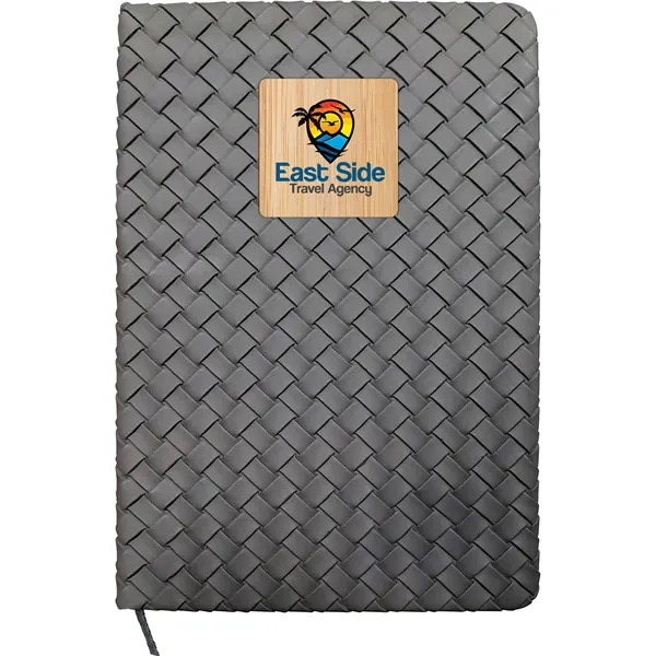 Woven Notebook with Bamboo Accent... from ASI 30208 A P Specialties / AP Specialties