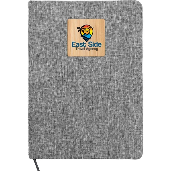 Heathered Recycled Notebook with Bamboo Accent... from ASI 30208 A P Specialties / AP Specialties