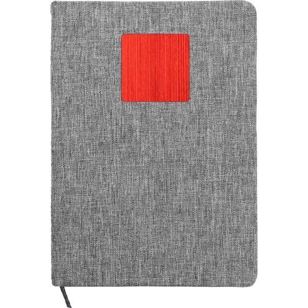 Heathered Recycled Notebook with Metal Accent... from ASI 30208 A P Specialties / AP Specialties