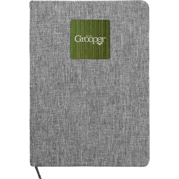 Heathered Recycled Notebook with Metal Accent... from ASI 30208 A P Specialties / AP Specialties