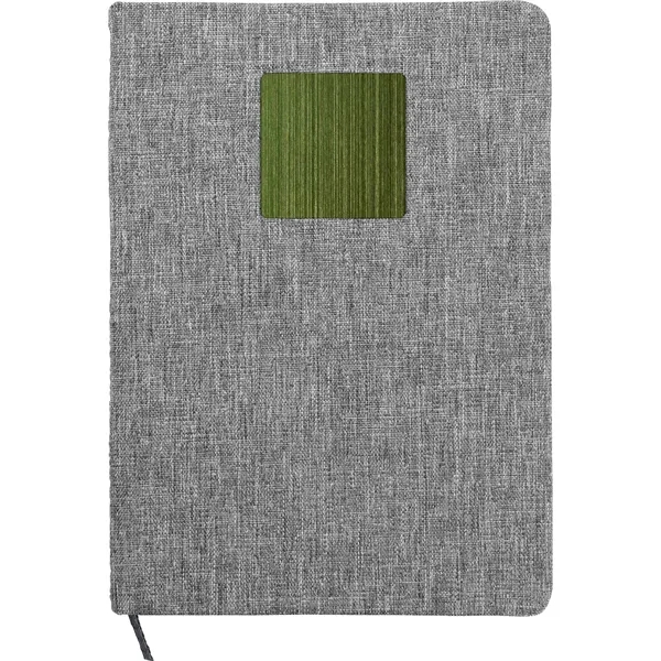 Heathered Recycled Notebook with Metal Accent... from ASI 30208 A P Specialties / AP Specialties
