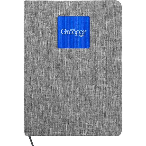 Heathered Recycled Notebook with Metal Accent... from ASI 30208 A P Specialties / AP Specialties