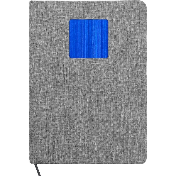Heathered Recycled Notebook with Metal Accent... from ASI 30208 A P Specialties / AP Specialties