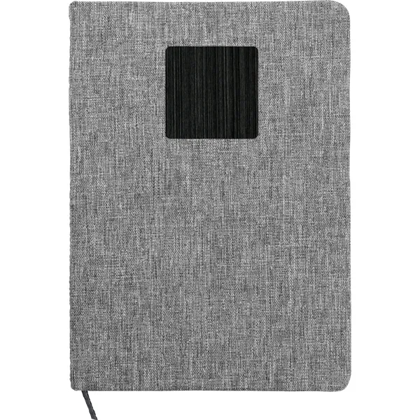 Heathered Recycled Notebook with Metal Accent... from ASI 30208 A P Specialties / AP Specialties