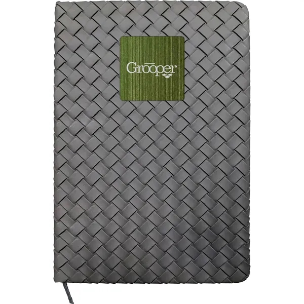 Woven Notebook with Metal Accent... from ASI 30208 A P Specialties / AP Specialties