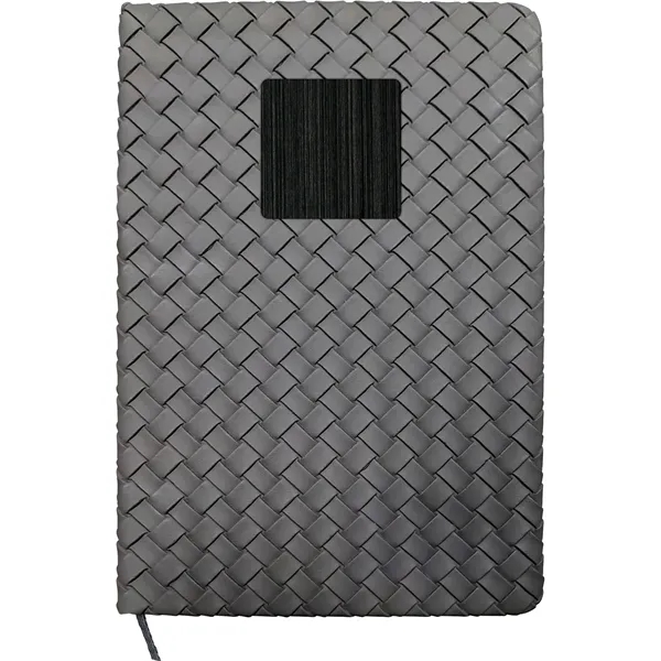 Woven Notebook with Metal Accent... from ASI 30208 A P Specialties / AP Specialties