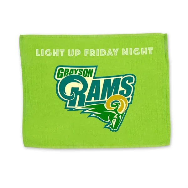 18" x 15" rally towel made from 100% cotton fiber reactive... from ASI 68507 The Magnet Group