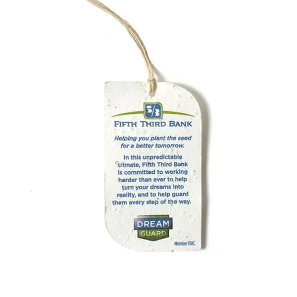 Custom product seed hang tag.... from ASI 40646 Bloomin Promotions / Bloomin' Promotions™