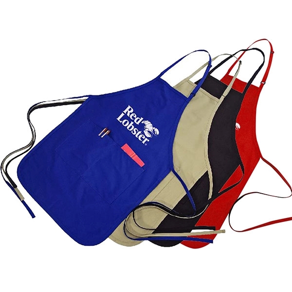 20"W x 30"H polyester cotton adjustable apron with two pockets and... from ASI 39820 Opusline (Benmex) / Opus Line