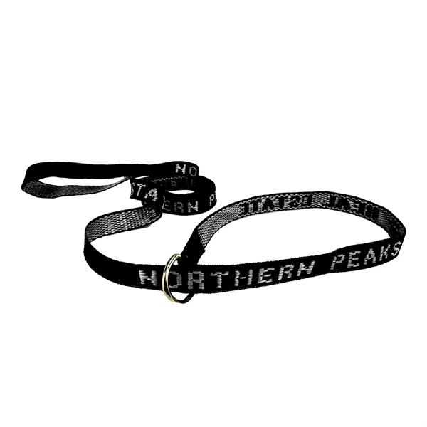 3/4" Woven Slip Leash With D-Ring and 1-color woven imprint... from ASI 92980 WOV-IN® / Universal Strap/Wov-In Line Promopet