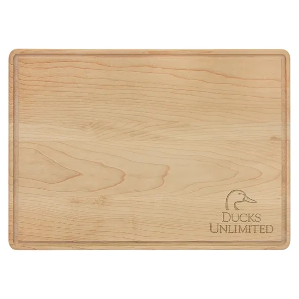 13.75" x 9.75" Maple Cutting Board with Juice Grooves.... from ASI 74601 Calico