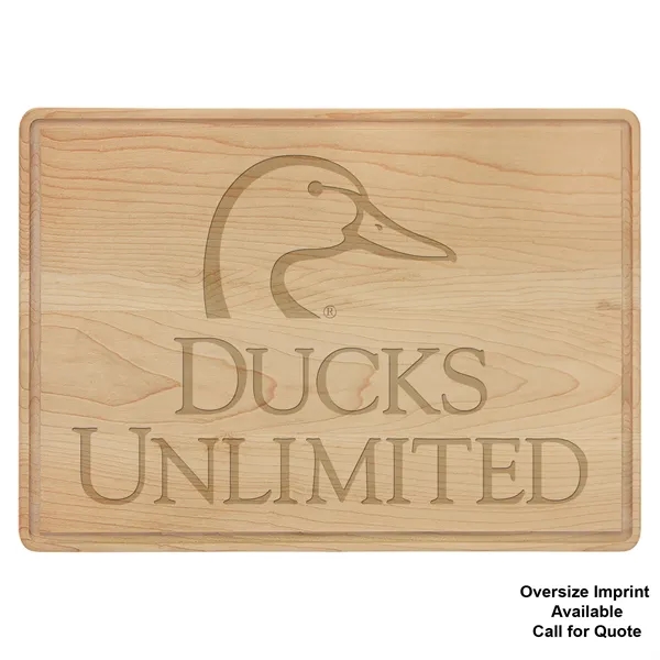 13.75" x 9.75" Maple Cutting Board with Juice Grooves.... from ASI 74601 Calico