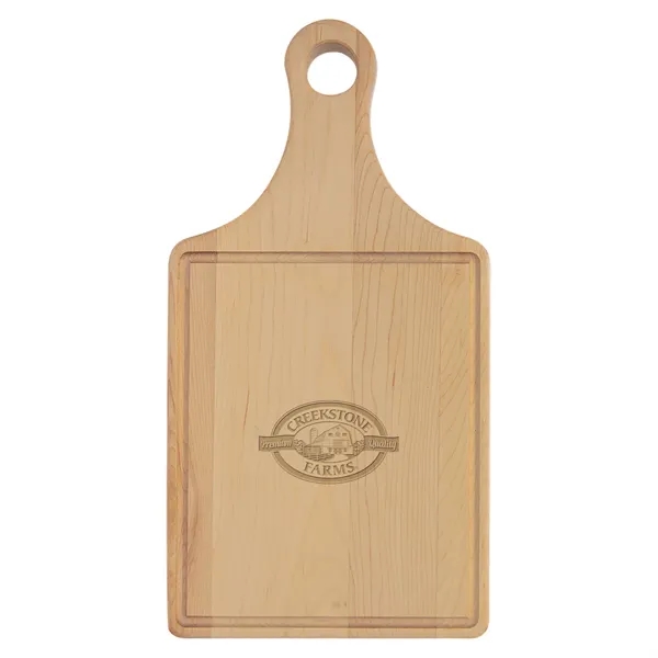 13.5" x 7" Maple Paddle Cutting Board with Juice Grooves.... from ASI 74601 Calico