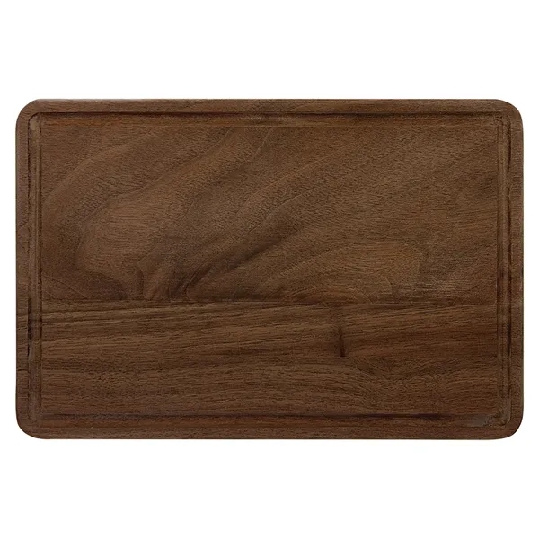 9" x 6" Walnut cutting board with juice grooves.... from ASI 74601 Calico
