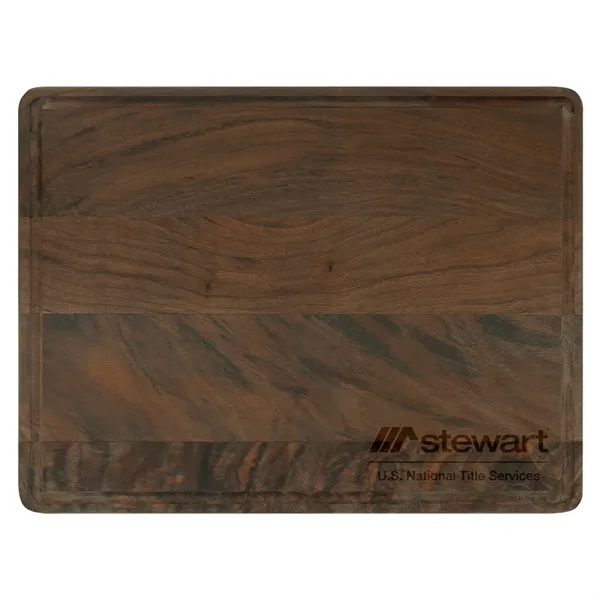 11.5" x 8.75" Walnut cutting board with juice grooves.... from ASI 74601 Calico