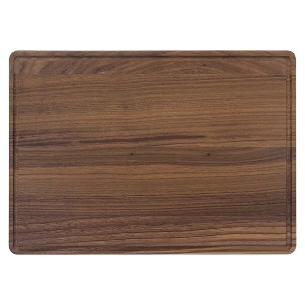 13.75" x 9.75" Walnut cutting board with juice grooves.... from ASI 74601 Calico