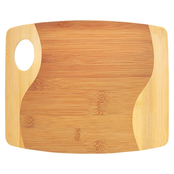 11" x 9" x 5/16" curved rectangular bamboo cutting board with... from ASI 74601 Calico