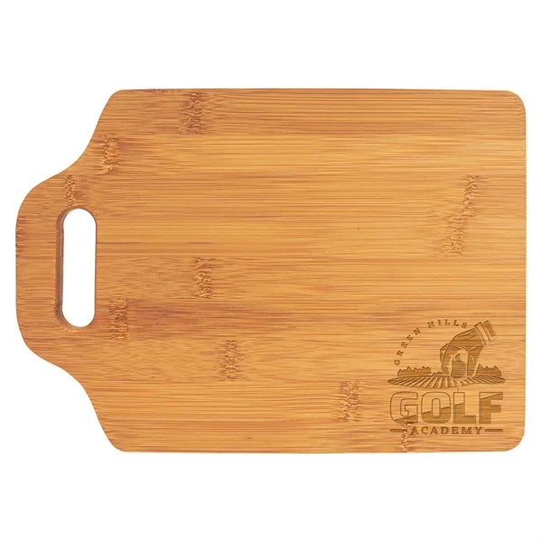 11" x 7.75" x 1/2" bamboo wood cutting board with cutout... from ASI 74601 Calico