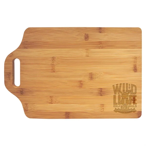 15" x 10 1/4" x 1/2" bamboo wood cutting board with... from ASI 74601 Calico