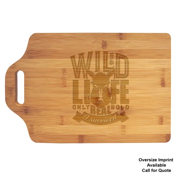 15" x 10 1/4" x 1/2" bamboo wood cutting board with... from ASI 74601 Calico