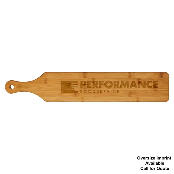 22" x 4" x 1/2" bamboo wood paddle-shaped cutting and serving... from ASI 74601 Calico