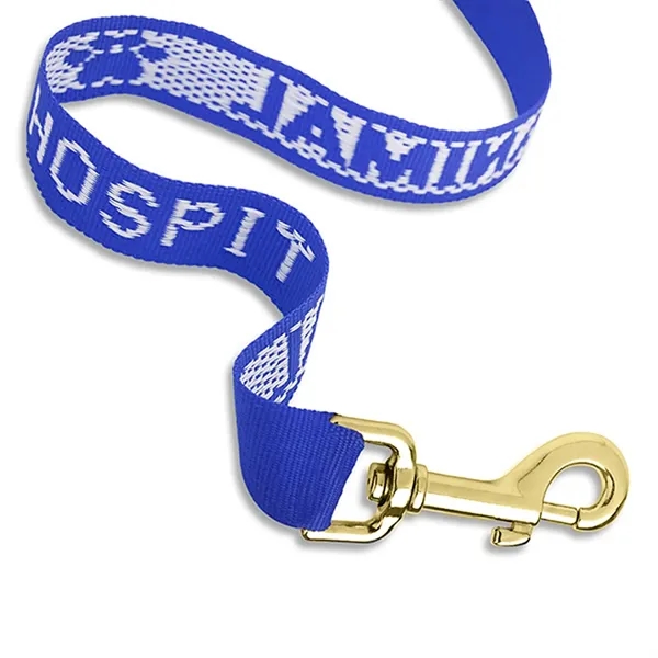 1" Polypropylene Woven Pet Leash With Snap Clip Hardware.... from ASI 92980 WOV-IN® / Universal Strap/Wov-In Line Promopet