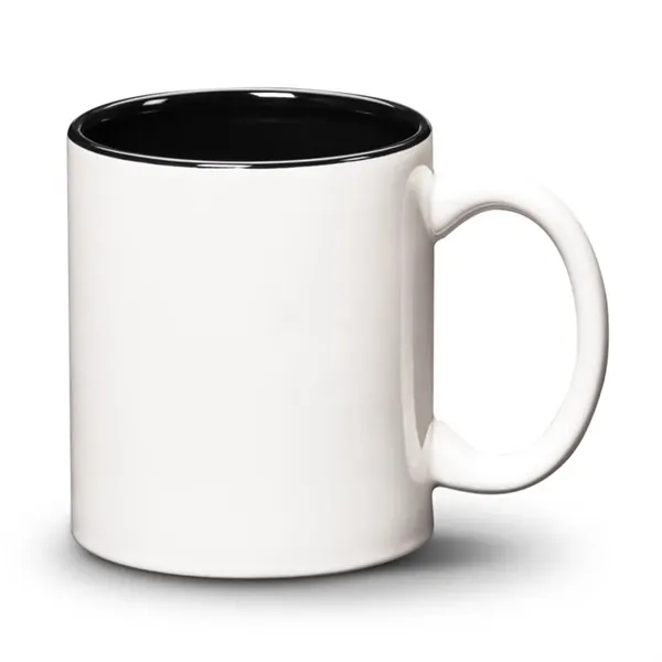 White 11 oz. ceramic mug with an inside complimenting color.... from ASI 84592 St Regis Group