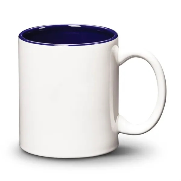 White 11 oz. ceramic mug with an inside complimenting color.... from ASI 84592 St Regis Group