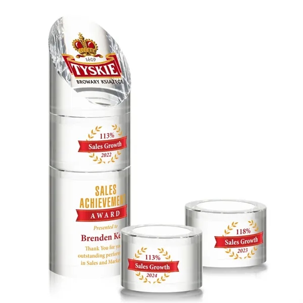 The Optical Crystal Atlantis VividPrint™ Stacker Award is a dynamic and... from ASI 84592 St Regis Group / St Regis