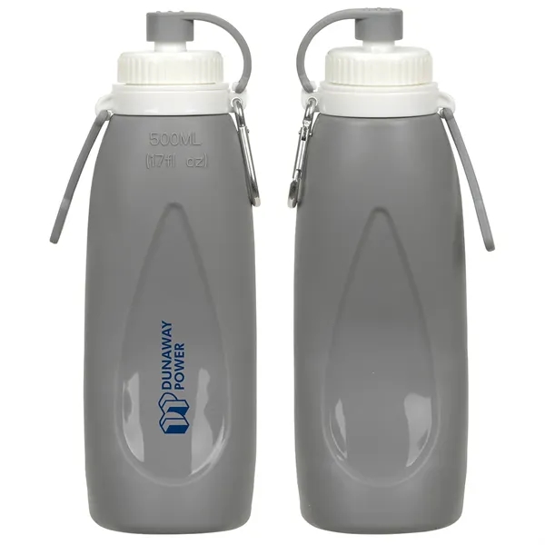 17 oz Collapsible Silicone Bottle... from ASI 36730 Ariel Premium Supply Inc