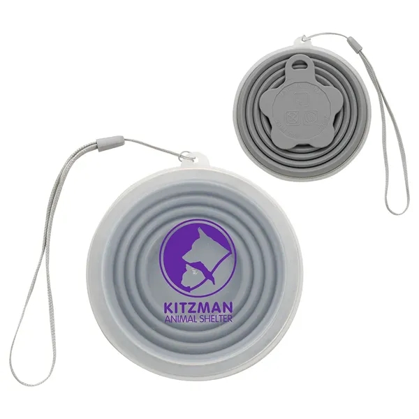 9 oz Collapsible Silicone Cup with Lid... from ASI 36730 Ariel Premium Supply Inc