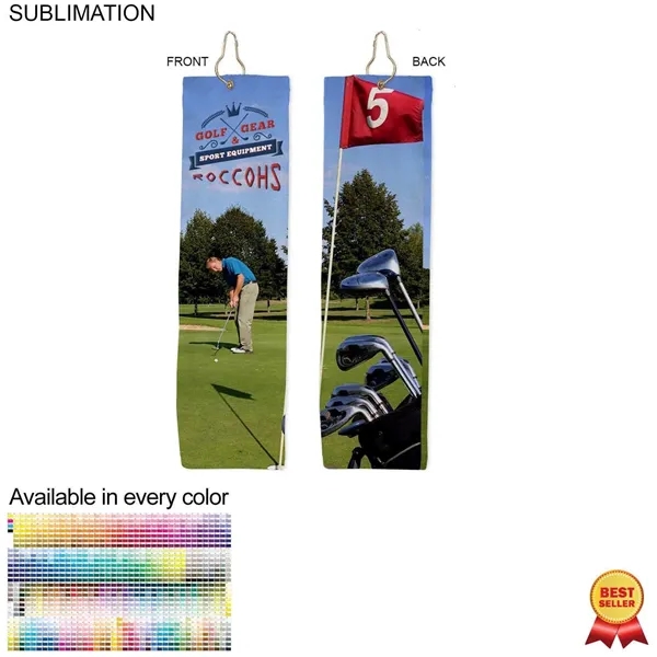 5" x 18" velour golf towel with sublimation printing or blank... from ASI 53509 FIEL-Fairdeal Import & Export / FIEL