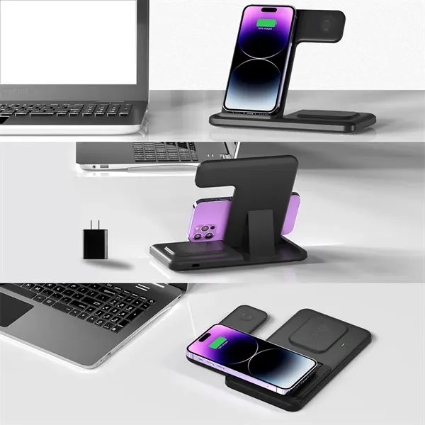 A top-seller on Amazon, the Galena 15W 3-in-1 Wireless Charger allows... from ASI 90154 Sunjoy Group Inc