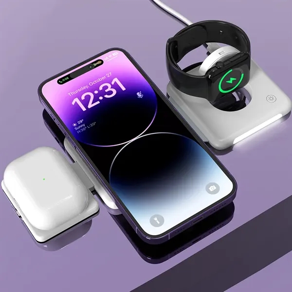 The 3 in 1 Foldable Wireless Charger is perfect for charging... from ASI 90154 Sunjoy Group Inc