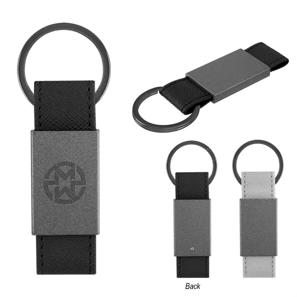 Leatherette key tag with split ring attachment.... from ASI 61125 Hit Promotional Products / Hit®