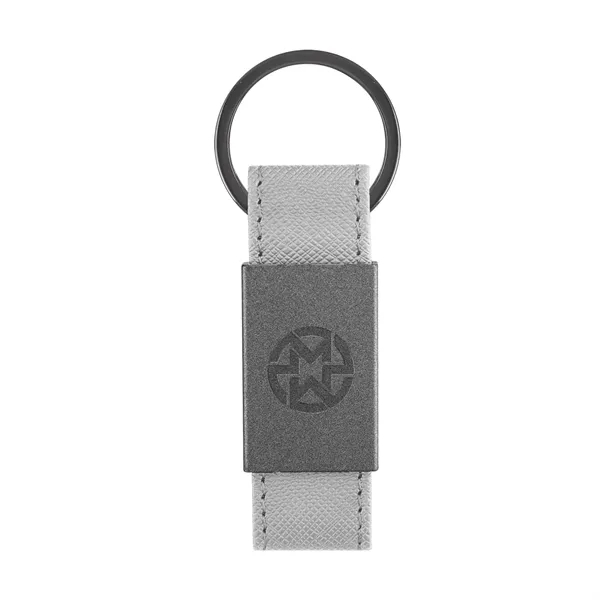 Leatherette key tag with split ring attachment.... from ASI 61125 Hit Promotional Products / Hit®
