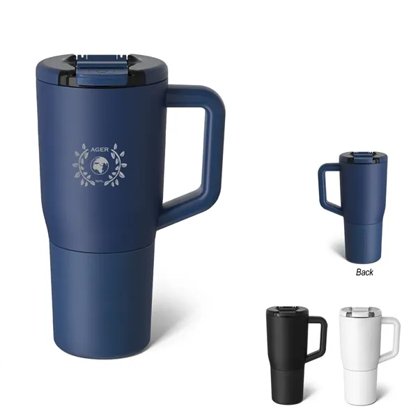 25 oz. powder-coated stainless steel tumbler with insulated design and screw-on... from ASI 61125 Hit Promotional Products / Hit®