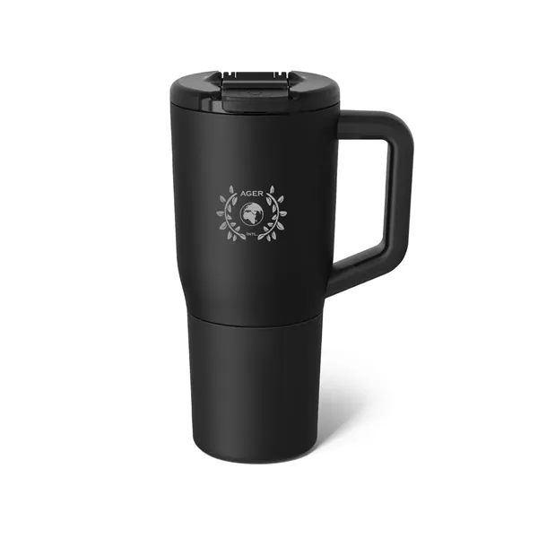 25 oz. powder-coated stainless steel tumbler with insulated design and screw-on... from ASI 61125 Hit Promotional Products / Hit®