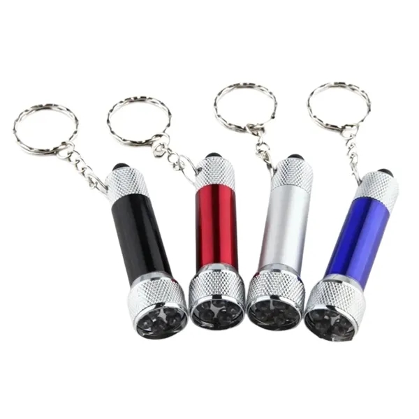 Single mini LED flashlight in aluminum alloy casing with carabiner and... from ASI 37218 Athena Promo (tm)