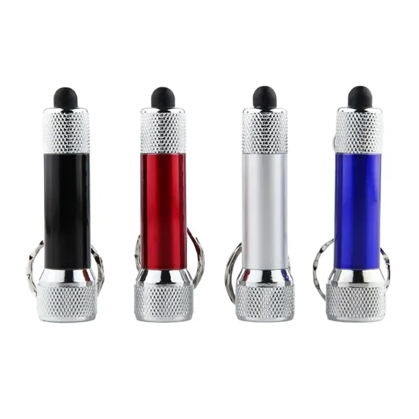 Single mini LED flashlight in aluminum alloy casing with carabiner and... from ASI 37218 Athena Promo (tm)