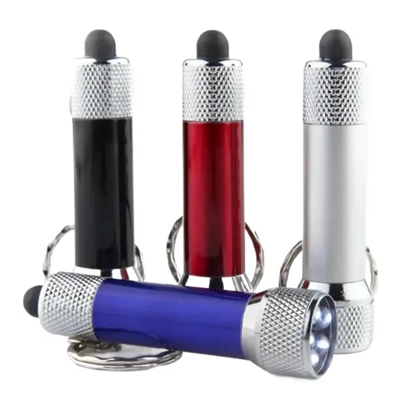 Single mini LED flashlight in aluminum alloy casing with carabiner and... from ASI 37218 Athena Promo (tm)