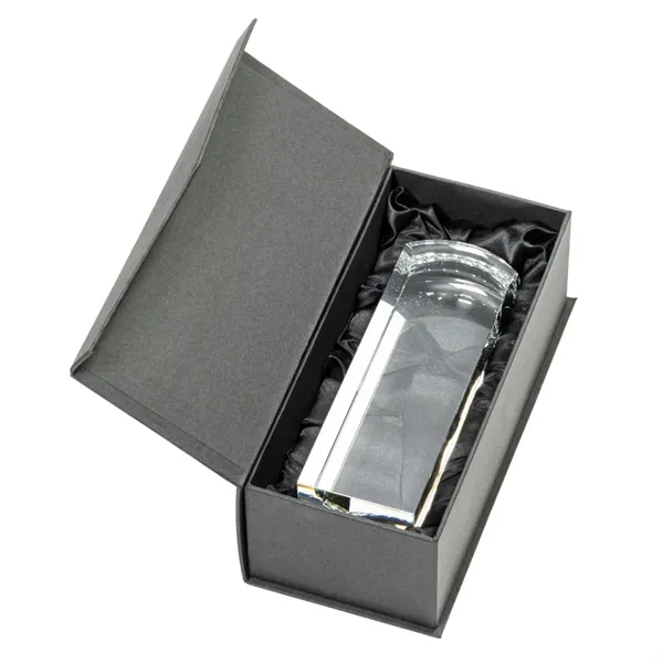 Tall and sleek optical crystal award with smooth rounded top.... from ASI 84592 St Regis Group / St Regis