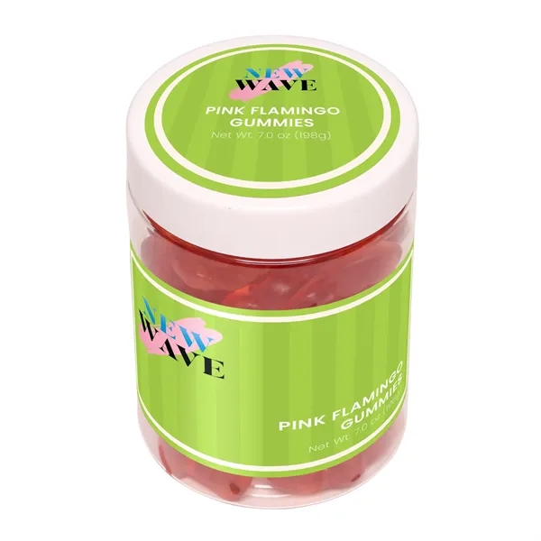 7 oz large jar of pink flamingo-shaped gummies.... from ASI 61966 HPG / SugarSpot